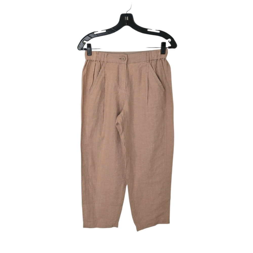 Poetry‎ 100% Linen Tapered Barrel Trouser Pant Women's 6 Lagenlook